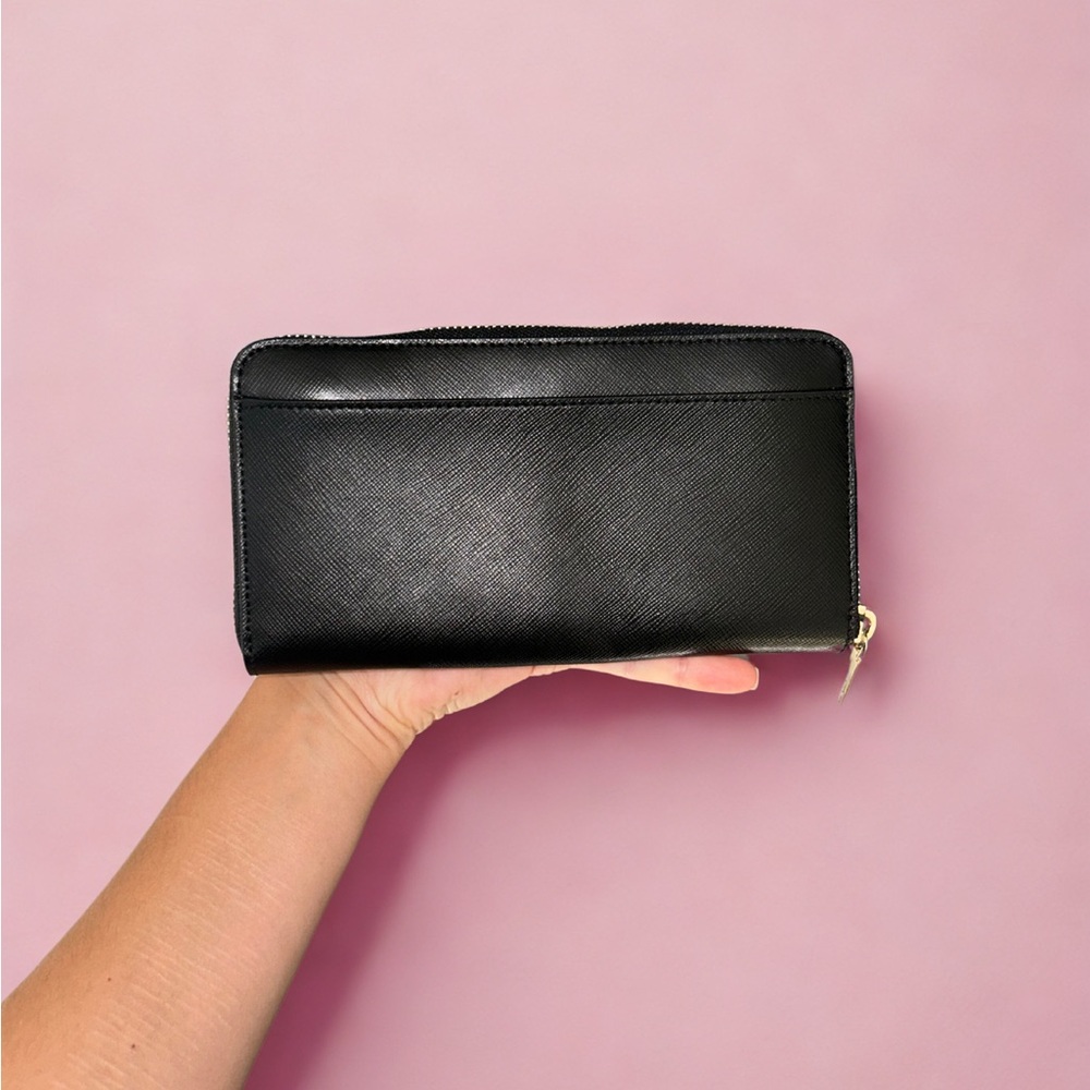 NWT Kate Spade New York | Black Zip-Around Wallet - Picture 3 of 14